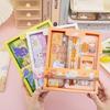Rulers Pencil Eraser Set Colored Crayons Stationery Gift Box Study Stationery Set  School Supplies