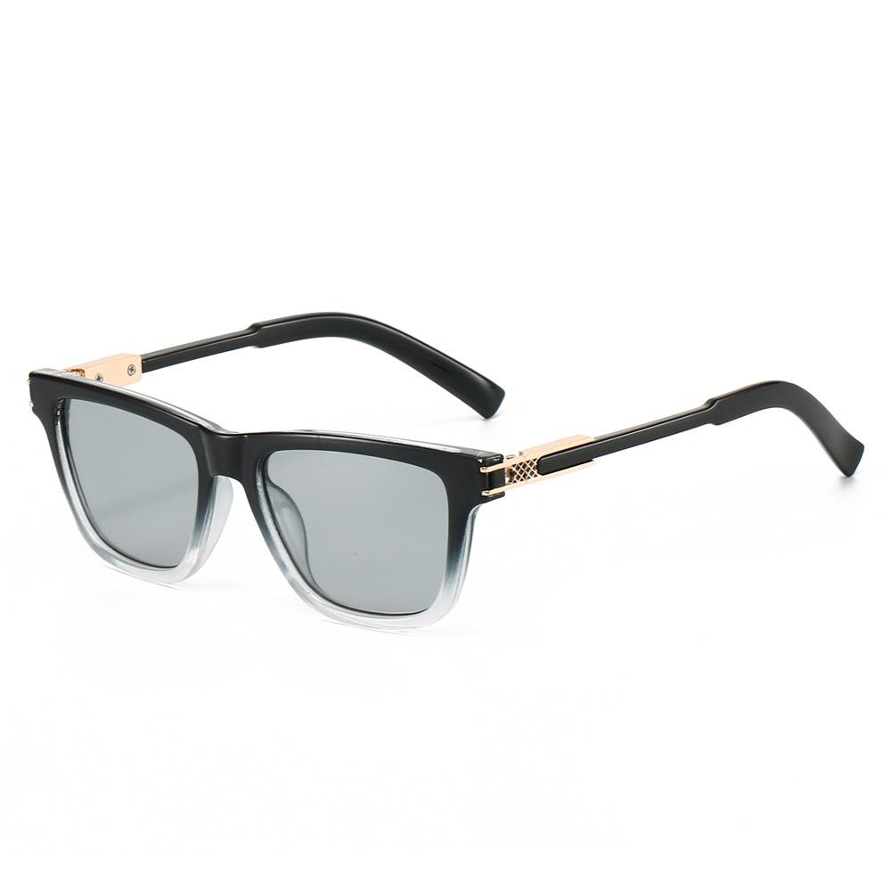 

Retro Square Sunglasses Men Quality Grid Designed Fashion Casual Driving Glasses Vintage Gafas Oculaos