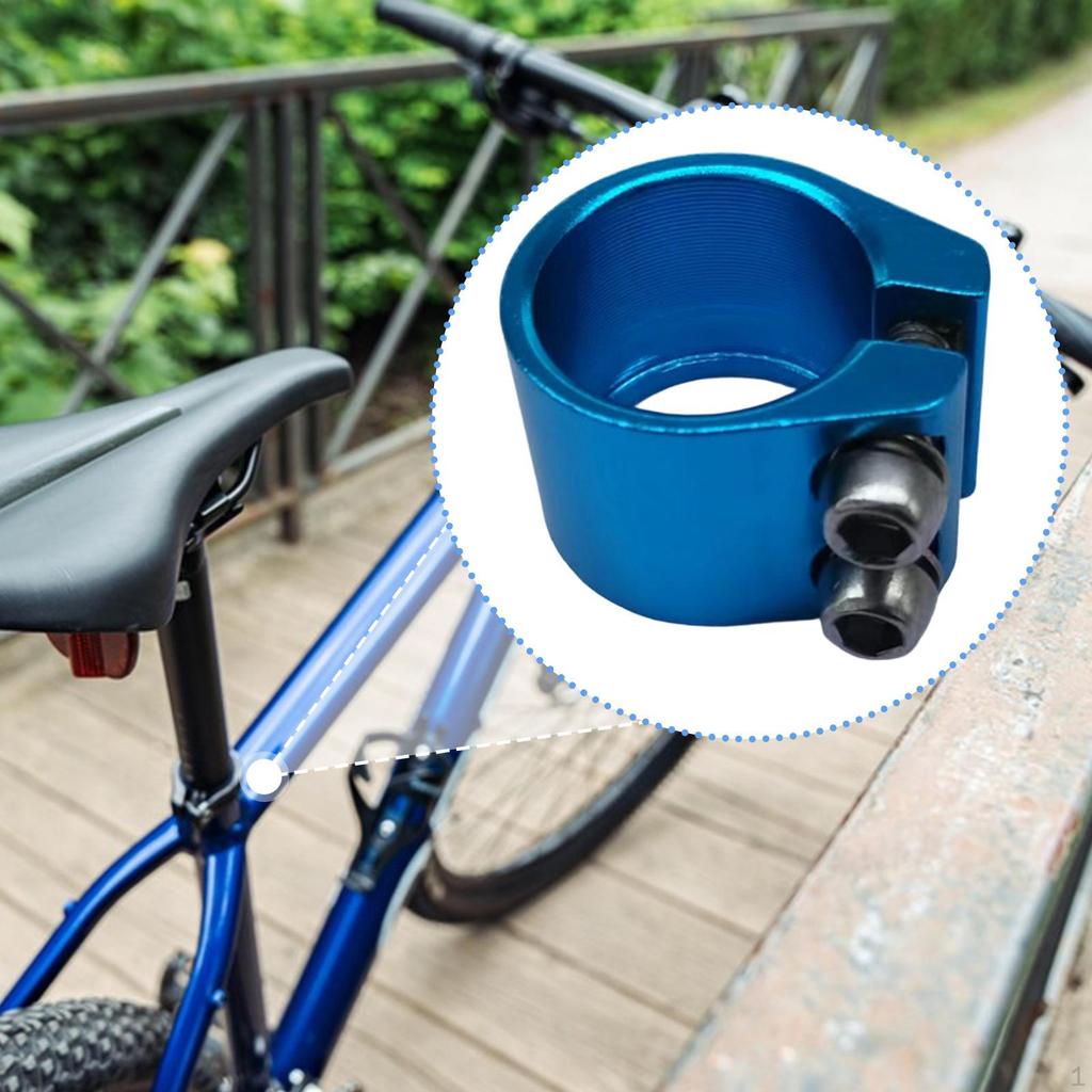 Seat Tube Clamp 1.13 inch High Performance Easy to Install Component Cycling Tightener Clip Road
