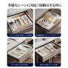 WoRefCra Cutlery Case, 4-Sided Expandable, Adjustable Drawer Dividers, Removable Cutlery Tray, Easy To Clean, 27-50cm Long X 20-50cm Wide X 4.8cm High