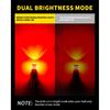AUXLIGHT LED Strobe/Flash Brake Tail Light Bulbs 2057 1157 LED Bulb Red 320% Brighter 2357 7528 2057A 1157A BAY15D Led Bulbs for Tail Stop Brake