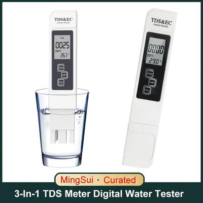 Multifunktionaler Digitaler Wasserqualitätsprüfer TDS EC Messgerät Bereich 0-999PPM Wassertestgerät Temperaturmesser TEMP Tester