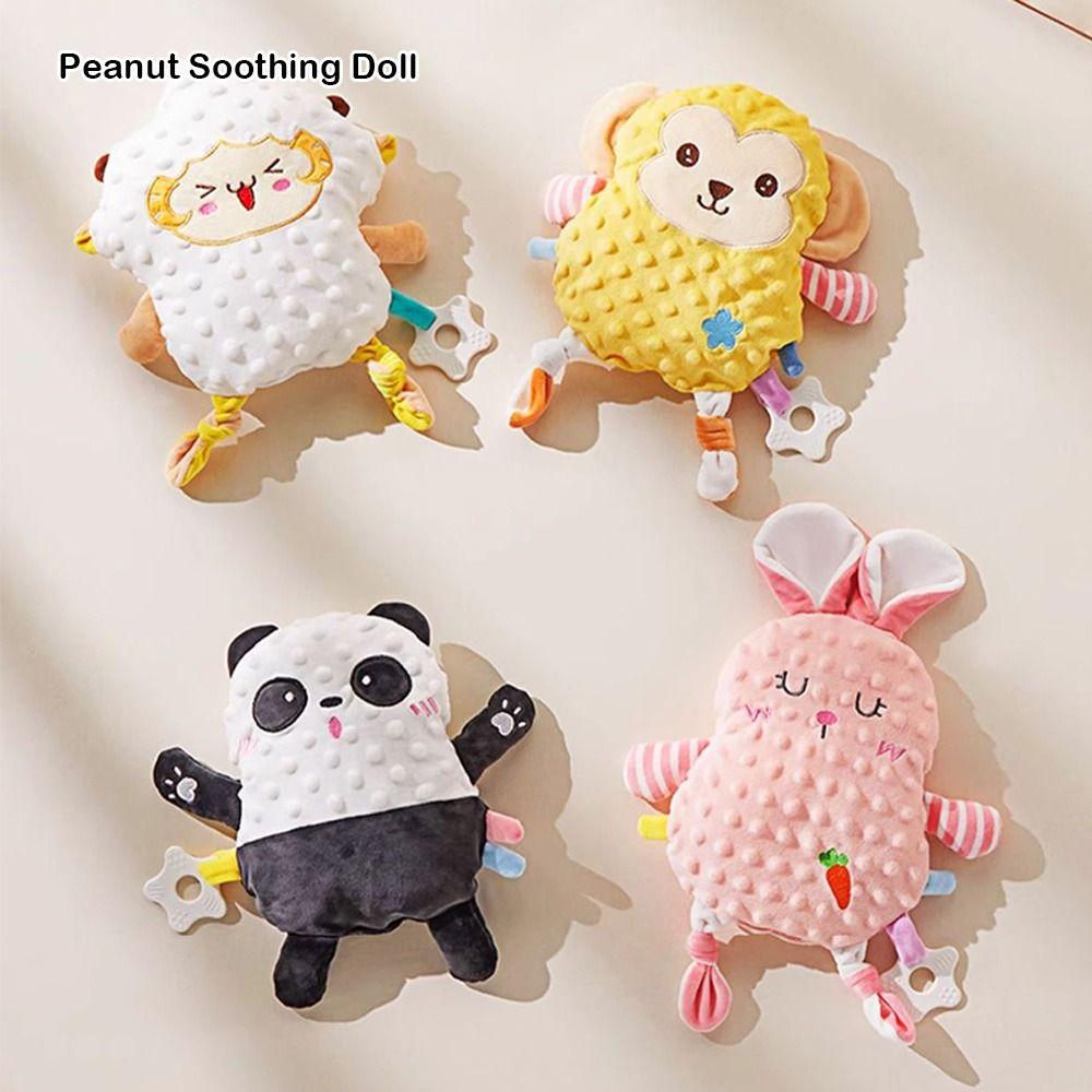 Bean Velvet Baby Soothers Toys With Teether Soothing Pillow Fun Sleeping Toy  for Infant