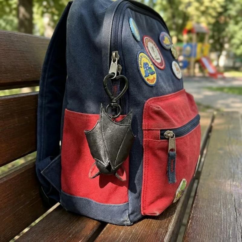 Halloween Goth Bat Keychain Cute Cartoon Black Bat Charm For Party Decor Backpack Decoration Accessories Gifts