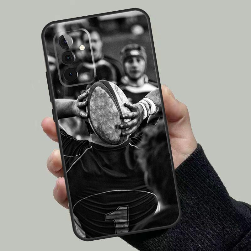 Rugby Ball Case For Samsung Galaxy A06 A16 A26 A36 A56 A53 A32 A52 A33 A13 A55 A35 A15 A14 A34 A54 A17