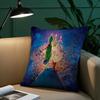 Cartoon Green Monster Pillow Case Short Plush Print Cushion Cover Square Throw Pillow Covers Sofa Home Decor