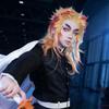 Anime Train Mugen Demon Slayer Rengoku Kyojuro Cosplay Costumes Kimetsu No Yaiba Robe Suits For Adult Kids Wigs Cos Outfit Party