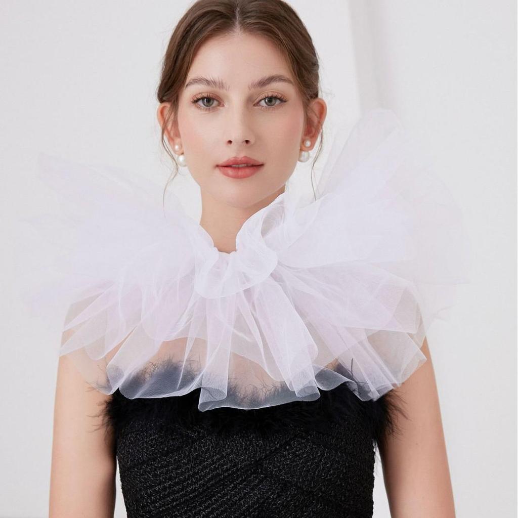Victorian Jester Tulle Collar for Halloween or Easter Photography