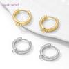 18K Gold Plated Round Shvenzy Earwires,Brass Earring Hooks Findings,Fasteners For Earrings,DIY Jewelry Making Accessories