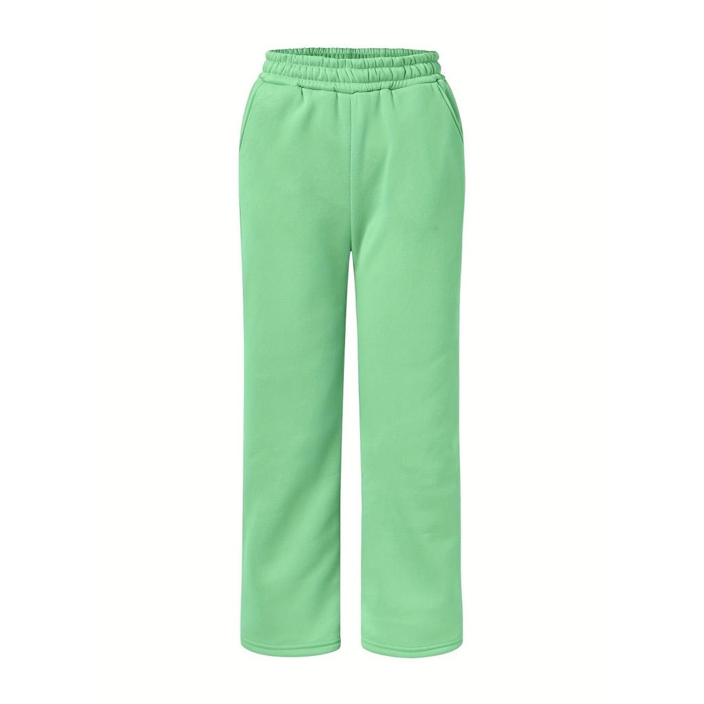 Women's Set Autumn and Winter Casual Sports Solid Color Loose Hooded Sweatshirt Jogging Pants Two-piece Set