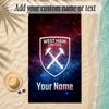 Beach TowelWest Ham United FC Custom Name Text Personalized Soft Towel for Beach Pool Indoor Home Decor Gift