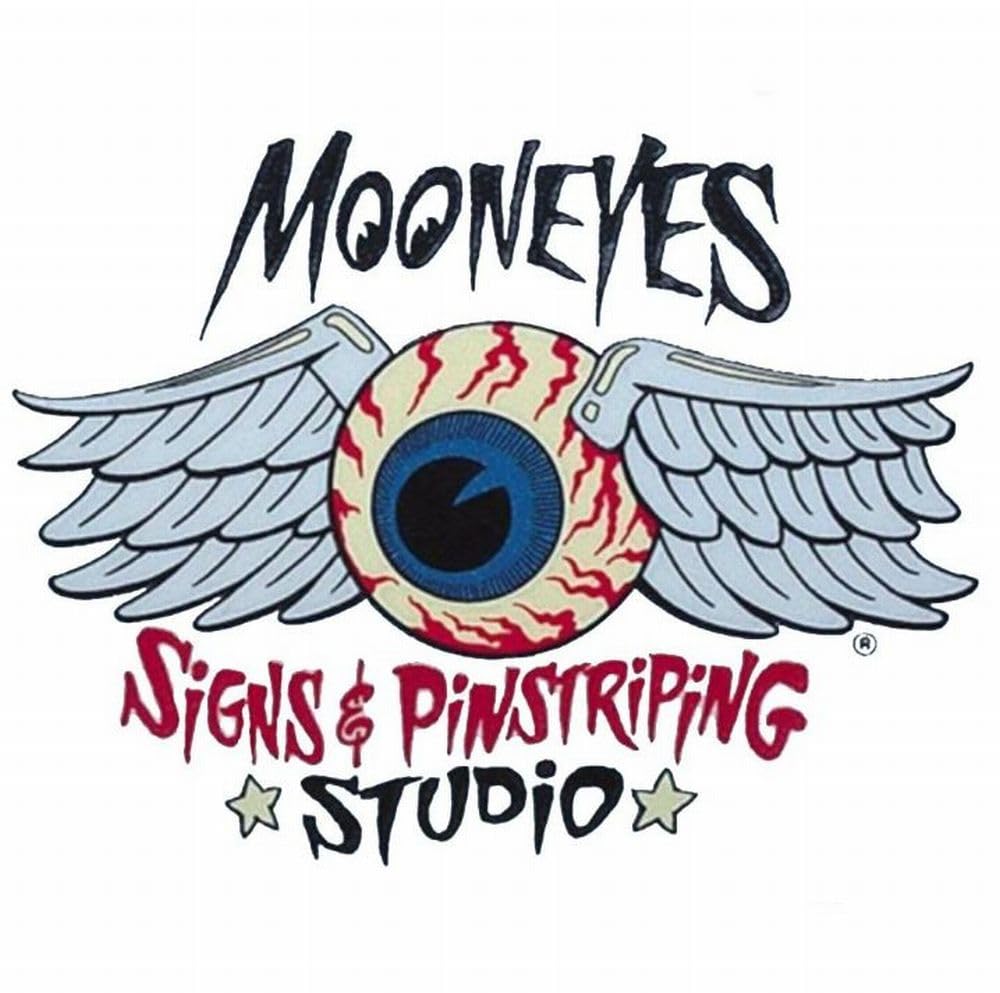 Mooneyes sticker MOONEYES transfer type S&P Studio_SC-DM069-MON 11.5cm чёрный