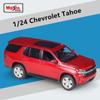 Maisto 1:24 2021 Chevrolet Tahoe SUV Alloy Car Model Diecast Metal Off-road Vehicles Car Model High Simulation Children Toy Gift