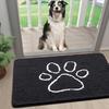 Olanly Dog Door Mat For Muddy Paws Quick Dry Chenille Mud Mat For Dogs Absorbent Dirt Trapper Non-Slip INdoor Door Mat For Floor