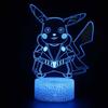 Pikachu Led Night Light 3d Illusion Lamp Bedside Kids Gifts Bedroom