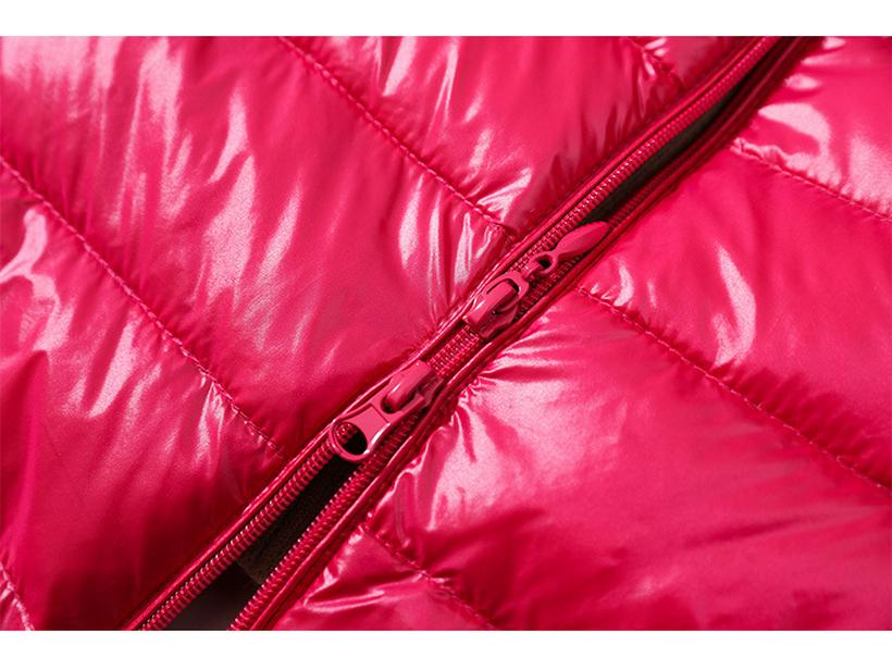 Women's Mid-Length Lightweight Hooded Down Jacket - 2025 Autumn/Winter Slim Fit Plus Size Outerwear