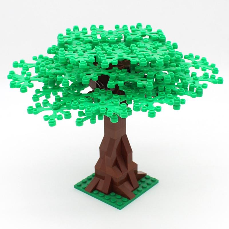 Street View Children's Toys Tree Stools Plants Toy Gifts Flowers Colorful tree Compatible MOC Accessories City Building Blocks Children's Park