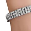 Women Bracelet Multi-row Sparkling Rhinestones Wristband Waterproof Nickel-Free Wristwear Minimalist Design Versatile Bracelet Jewelry Piece