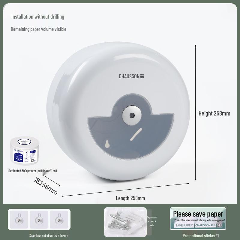 Wall-Mounted Center Pull Tissue Dispenser
