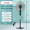 Ventilatore da terra elettrico Changhong da 16 pollici per casa, ufficio e dormitorio