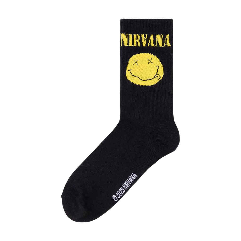 Nirvana Mens Logo Calf-Length Socks (Pack of 3)