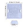Santa Cookie Tray Resin Crafts for Making Christmas Decor Christmas Resin Molds Large Square Tray Molds Home Crafts