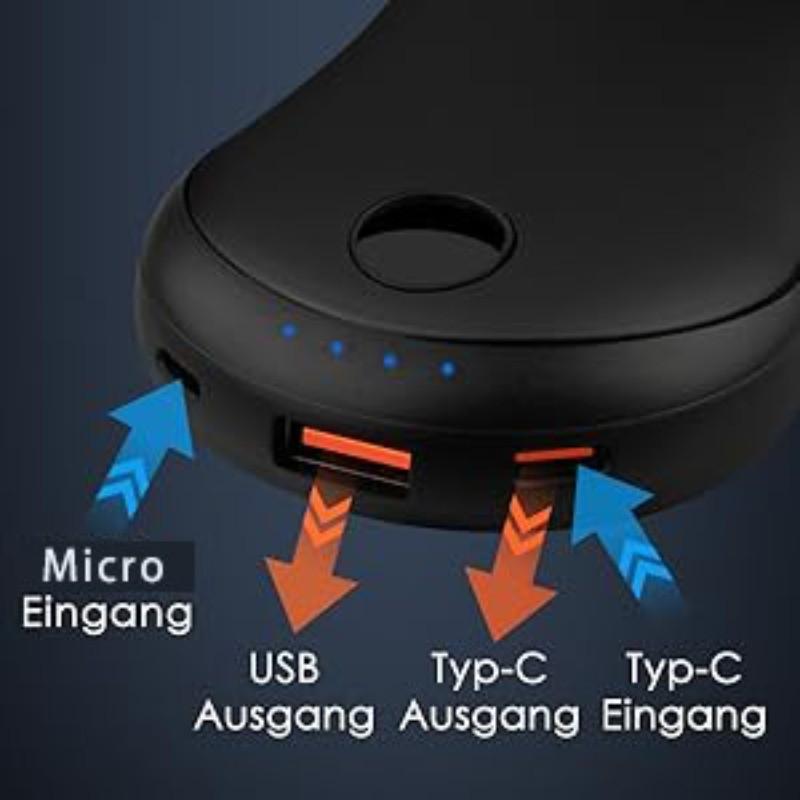 

10000 мАч перезаряжаемая двухсторонняя грелка для рук 2-в-1 портативный внешний аккумулятор 3 постоянных уровня нагрева грелка для рук