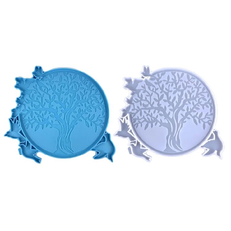 Tree-of-Life and Bird Wall Art Silicone Molds Epoxy Resin Casting Molds for DIY