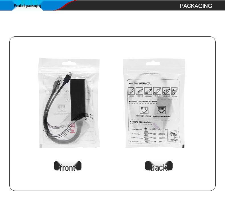 Type-C Port Gigabit POE Splitter, 48V To 5V USB Power Module