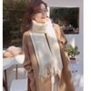 New Black Scarf Cashmere Woman Wool Ladies Scarf Warm Checkered Scarf Women's Winter Scarves
