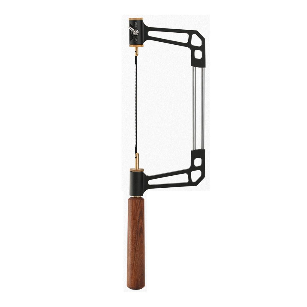 Coping Saw Round Wooden Handle Aluminum Alloy U Type Wire Frame Saw with 15T 18T 24T HSS Blades for