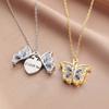 Butterfly I Love You Heart Luckly Butterfly Necklace For Women Girl Birthday