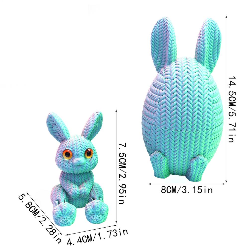 3D Printed Easter Eggs Easter Tabletop Decor Table Decoration Figure For Bookcase Window Sill Bookshelf Display Cabinet Dressing