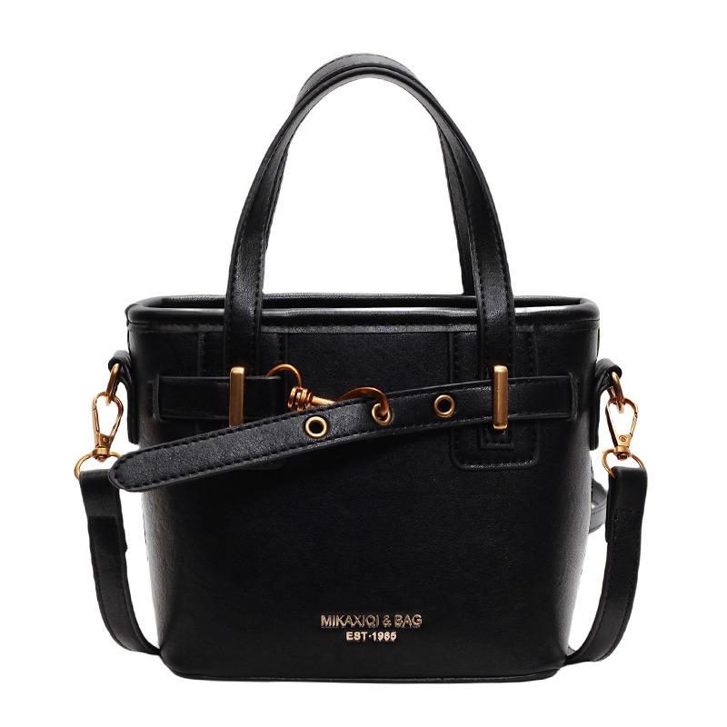 Autumn and winter simple portable bucket small bag new shoulder messenger bag commuter small bag