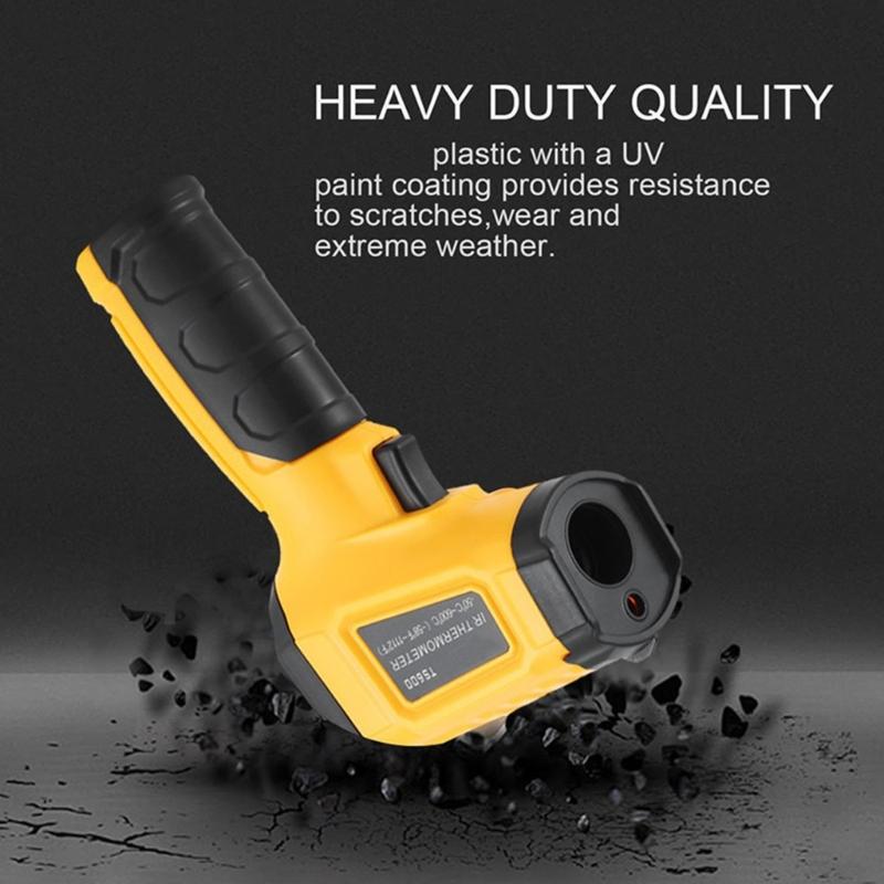 Handheld Ir Thermometers Industrial Temperature Gauge High Accuracy For Industrial Use -50℃ to +380°C/600°C Ranges