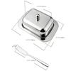 Airtight Stainless Steel Butter Dish Butter Tray Butter Keeping Box  Kitchen Tableware