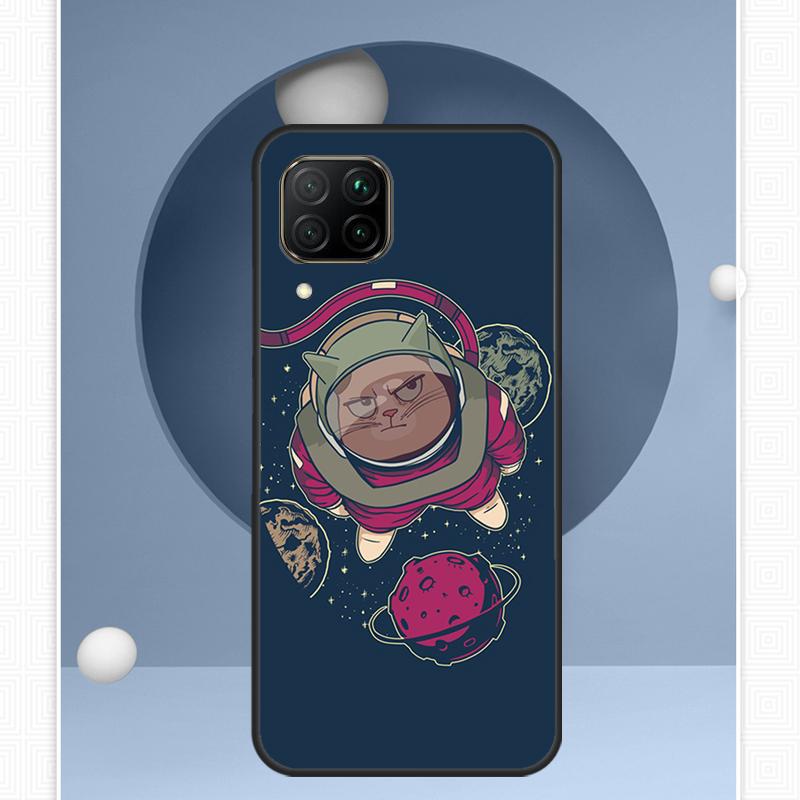 Cats In Space For Huawei Nova Y91 Y60 Y70 Y72 Y90 Y61 12s 12i 11i 8i 10 9 SE P20 P40 Lite P30 P60 Pro Case