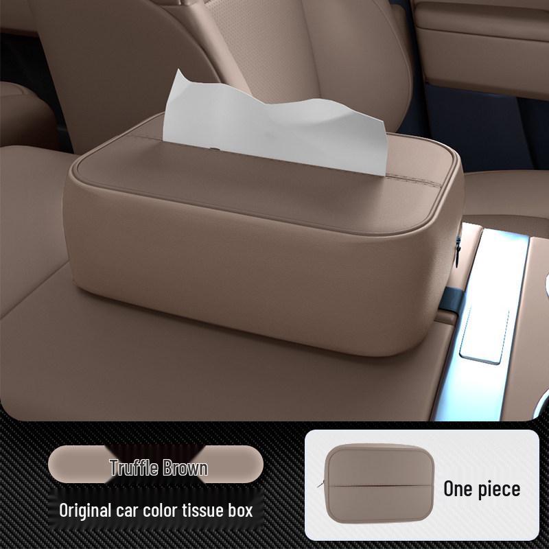 Compatible Tissue Box for AITO M9: Center Console Pull-out & Car Seat Back Holder. No Specification