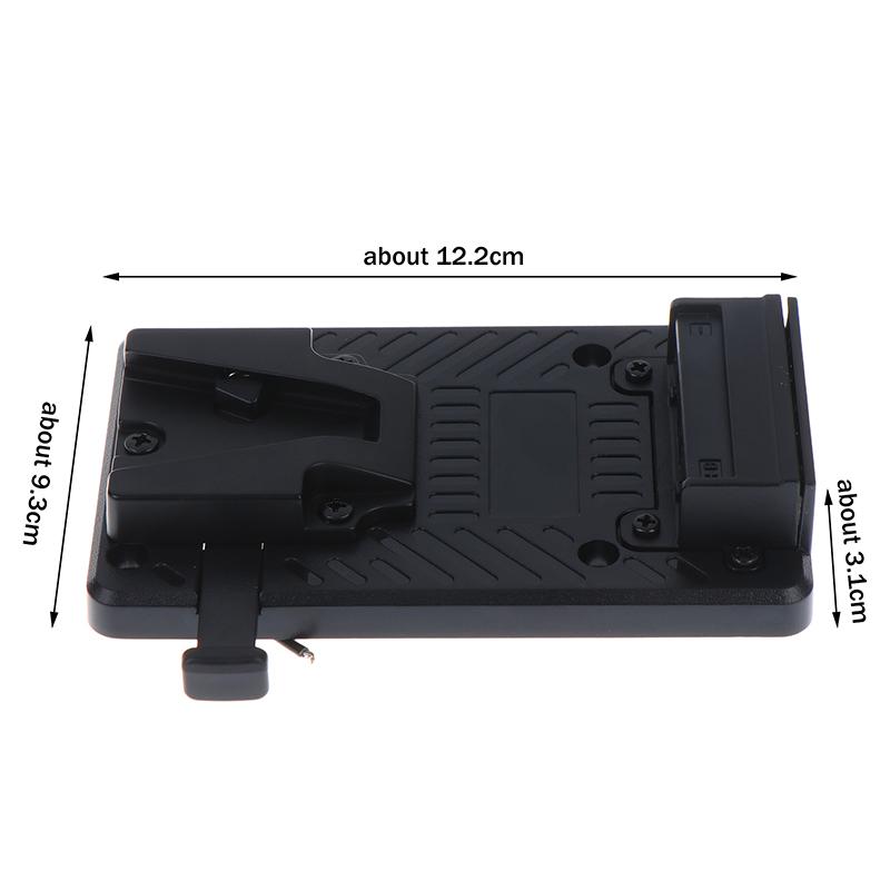 V-Lock Battery Back Pack Plate Adapter Replacement Quick Release Lock Design For Camera Camcorder Video Light