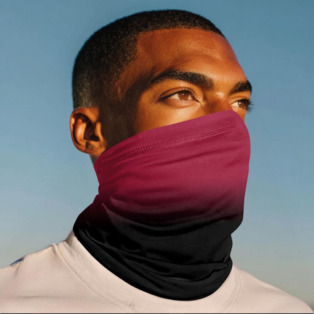 Multifunctional Lightweight Neck Gaiter Breathable Stretch Fabric Face Cover for Outdoor Activities and Sports