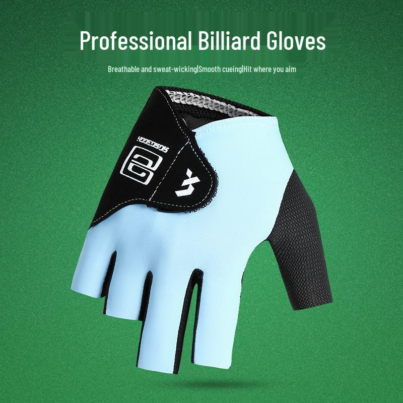 High-Durability Three-Finger Billiard Gloves for Men & Women - Ideal for Professional Snooker Competitions (Right Hand)