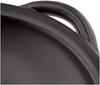 Saji Pottery Banko Ware Direct Flame Ceramic Plate with Handle, Small, Black Droplet Design, 33-101