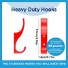 7Pcs Screw Installation Colorful Wall Hook Strong Bearing Waterproof Hanging Clothes Hook Moisture-proof Wall Mounted Hook