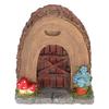 Fairy Garden Door Figure Resin Fairy Door Sculpture Miniature Fairy Garden Accessories for Outdoor
