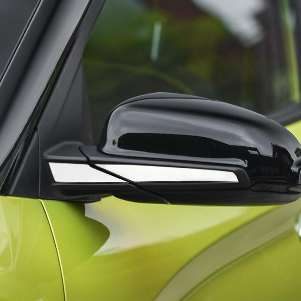 4pcs Car Rearview Mirror Mouldings Strips Cover Trim for Hyundai Encino Kauai Kona 2017-2020 SUV Car Styling Accessories