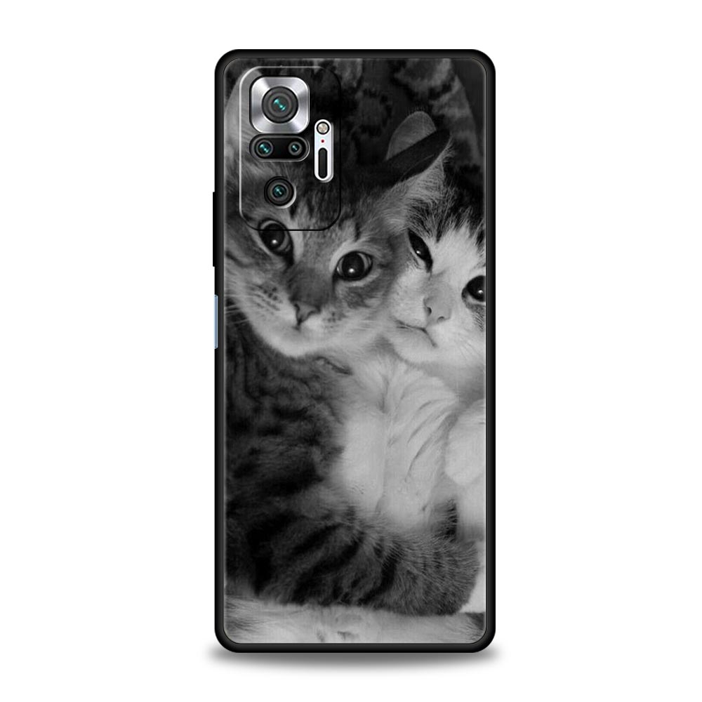 Phone Case For Xiaomi Redmi Note 14 13 12 5G 11 10 Pro Plus 4G 9S 9 14C 13C 12C 10C 9C 9A Soft TPU Cover Cartoon Fun Cat Pet Dog