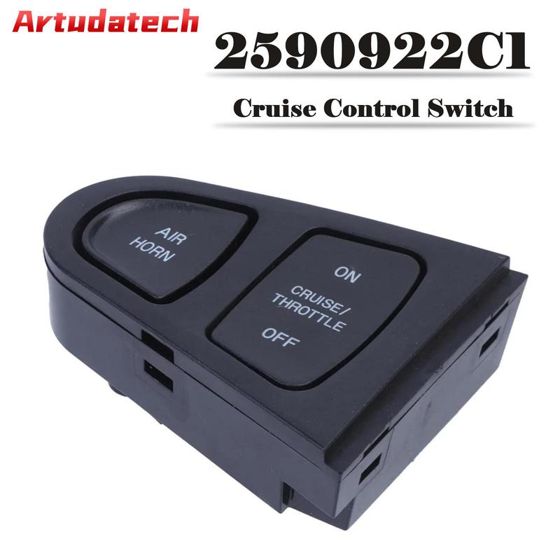 Artudatech Cruise Control & Horn Switch Button 901-0008 2590922C1 for International 4100 Car Accessories