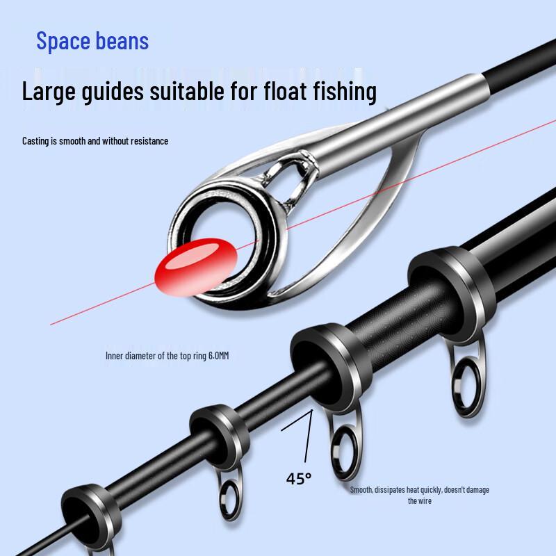 iosn Carbon Fiber Long Cast ISO Fishing Rod