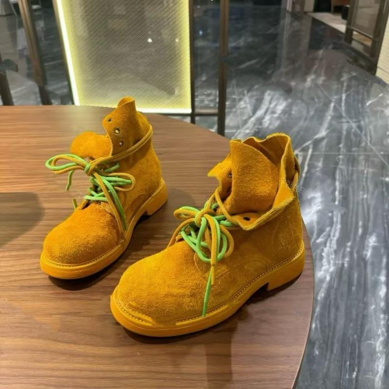 Strap leather Martin boots women's new versatile breathable casual short boots fashion thin boots tide