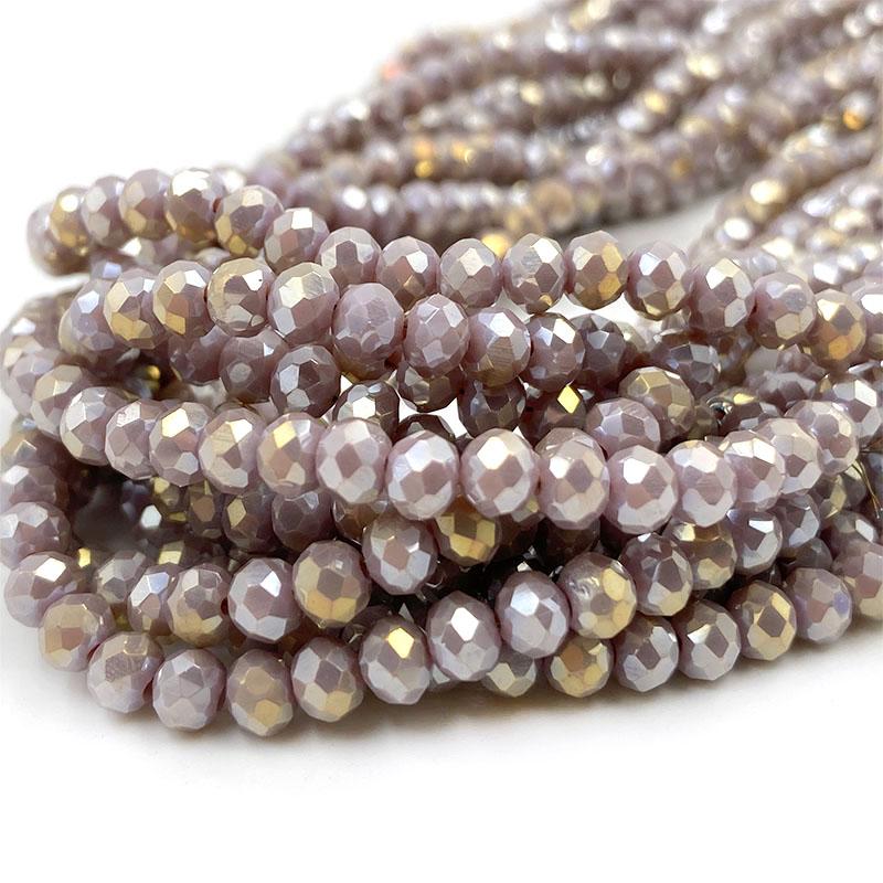 2/3/4/6/8mm Faceted Crystal Beads Bulk Pack - Glass Beads for DIY Bracelets Hairpin Loose Spacer Beads for Jewelry Making